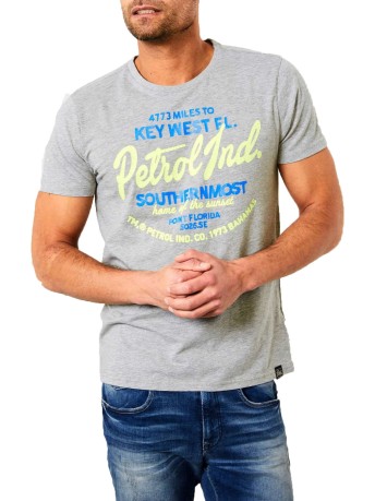 T-shirt Homme Artwork Bleu Logo Avant