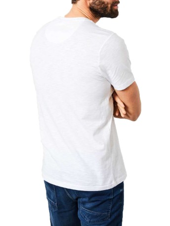 Camiseta de Hombre de la Ilustración Blanca en la parte Delantera