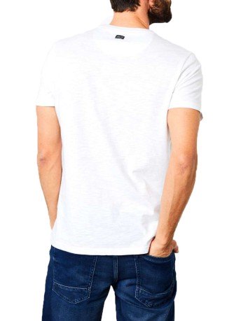 Hombres T-shirt Blanco con logotipo en el Frente