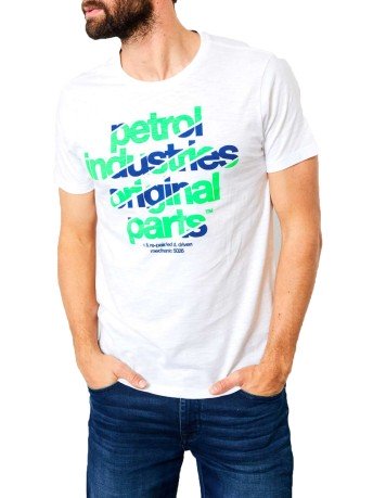 T-shirt Uomo con logo Bianco Frontale 