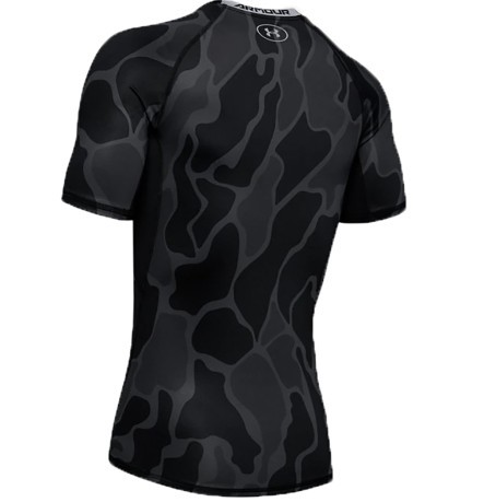 Men's T-shirt HeatGear Camo Black Front