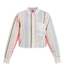Camicia Donna Multi Stripe Crop
