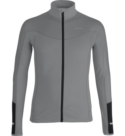 Felpa Running Uomo Full Zip grigio