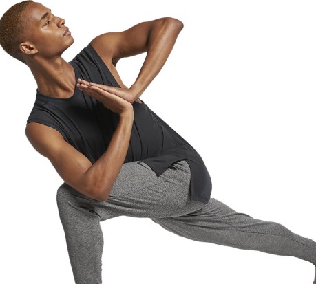 Pantaloni Yoga Training Uomo Dri-FIT grigio