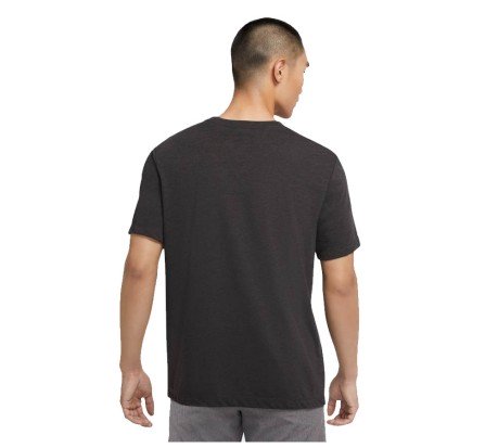 T-Shirt Uomo Yoga Dri-FIT grigio fronte