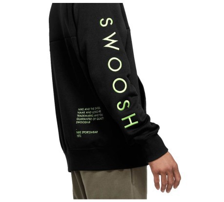 Felpa Uomo Full-Zip Sportswear Swoosh Hoodie nero