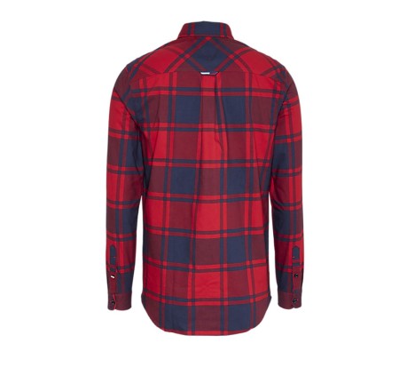 Camicia Uomo Tjm Oxforf Check Shirt rosso blu 
