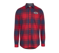 Camicia Uomo Tjm Oxforf Check Shirt rosso blu