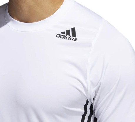T-Shirt Uomo Freelift 3-Stripes bianco nero
