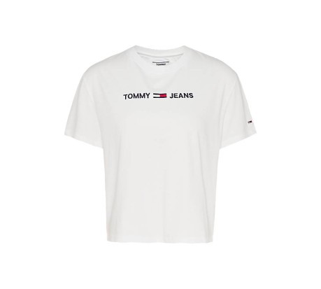 T-Shirt TJW Modern Linear Logo Tee bianco 