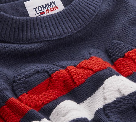 Felpa Uomo TJM Block Stripes Sweater blu 