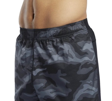 Shorts Uomo Workout Ready Graphic Comm Printed nero 