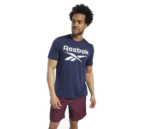 T-Shirt Uomo SS Workout Ready Supremium Graphic blu 