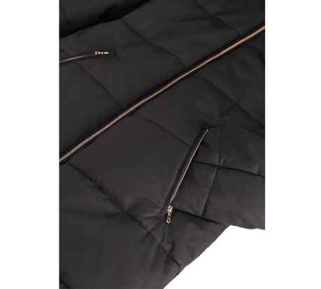 Giaccone Montain Eco Fur JKT Hooded Reverse nero 