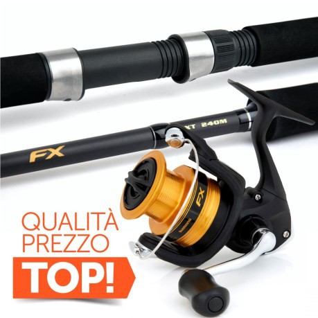 Combo Spinning Canna FX 21M + Mulinello FX 2500