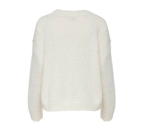Maglione Donna Pullover Mary Detailed Knitted bianco 