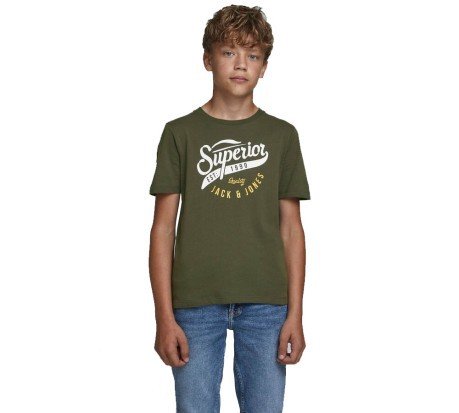 T-Shirt Junior JJ ELogo O-Neck Tee Noos verde