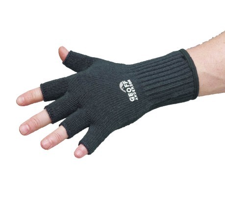 Guanti Pesca Technical Merino Glove Fingerless nero 