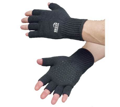 Guanti Pesca Technical Merino Glove Fingerless nero 