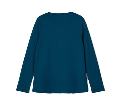 T-Shirt Girl Violet Long Sleeve blu 