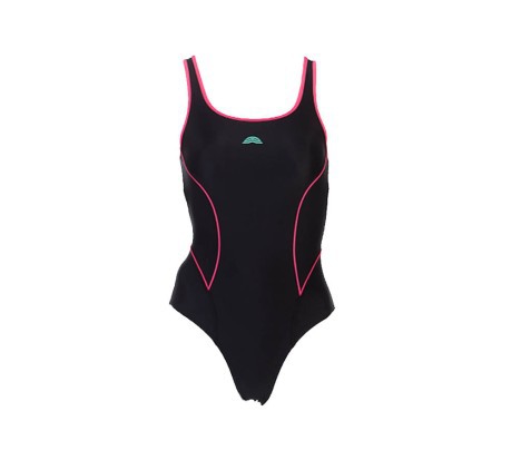 Costume Intero Nuoto Donna Axelis nero rosa