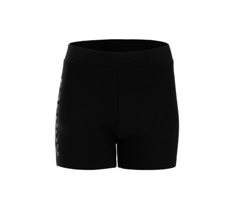 Shorts Donna Basic Cotton Logo nero 