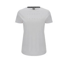 T-Shirt Donna Basic Cotton Jersey Stampa bianco