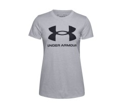 T-Shirt Donna UA Sportstyle Graphic SS grigio