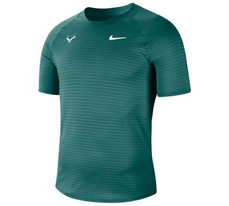 T-Shirt Tennis Uomo NikeCourt AeroReact Rafa Slam verde