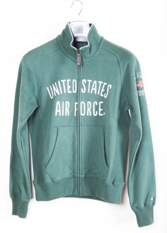Sweatshirt herren U. S. Air Force mit reißverschluss