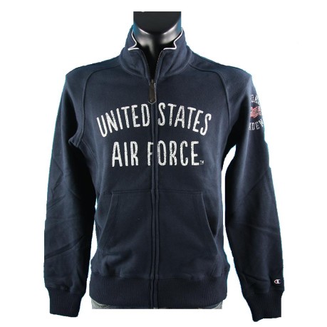 Sweatshirt herren U. S. Air Force mit reißverschluss