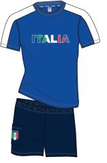 Pigiama Italia azzurro