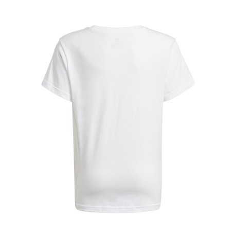 T-shirt Bambino Trefoil bianco nero 