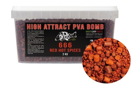 PVA Bomb 2kg 666 Red Hot Spices Over Carp