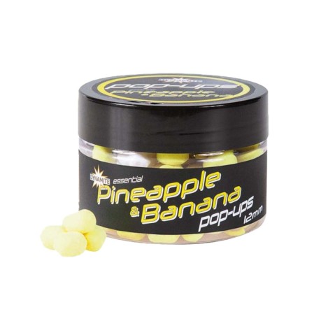 Boilies Pineapple e Banana Fluoro Pop Up 15mm Dynamite Baits