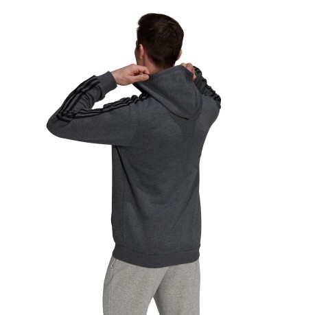 Felpa Uomo Essentials Fleece 3-Stripes Full-Zip