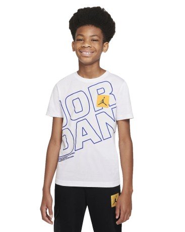 T-shirt Junior Jordan bianco davanti 