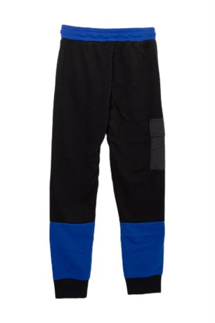 Pantaloni Junior Jordan nero-blu davanti 