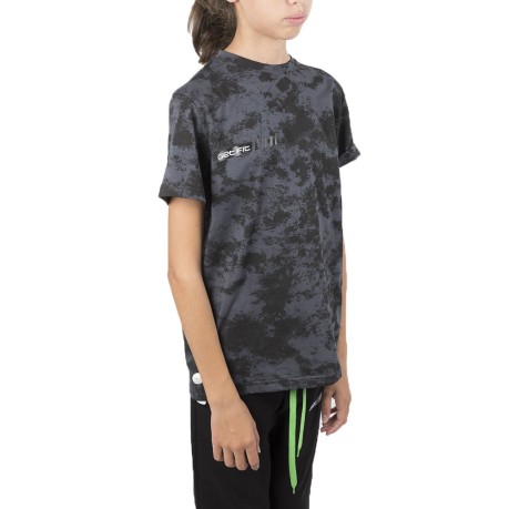 T-shirt Junior Justin Camouflage fantasia-nero davanti