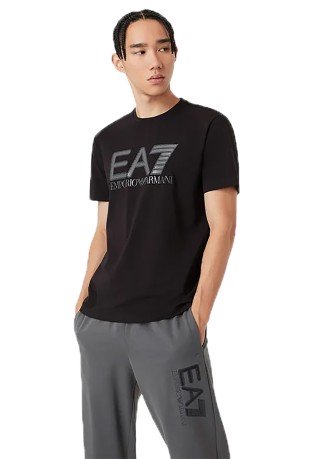 T-Shirt Uomo Sporty Evolution nera davanti