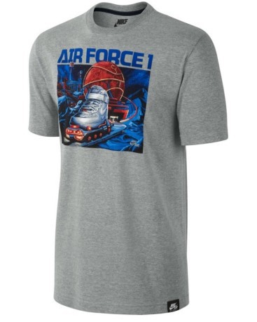 Herren T-shirt AF1 Mission grau