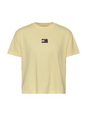T-Shirt Donna Badge gialla davanti