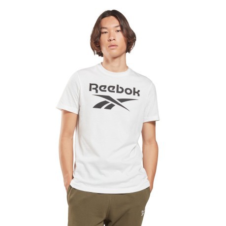 T-Shirt Uomo Identity Big Logo bianca fronte