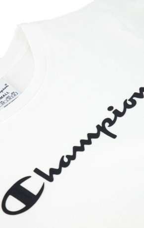 T-Shirt Donna Logo Esteso bianco indossata fronte