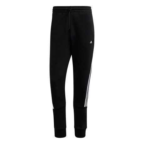 Pantaloni Uomo Sportswear Future Icons 3-Stripes nero-bianco fronte