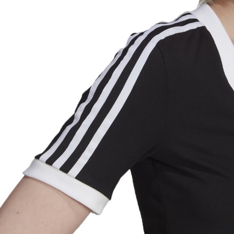 T-Shirt Donna Adicolor Classics Cropped nero-bianco fronte