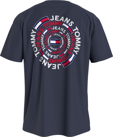 T-Shirt Uomo Logo Circolare blu fronte