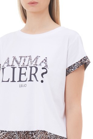 T-shirt Donna Banda Animalier 