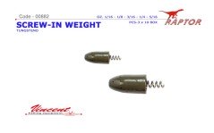 Piombo Screw in Weight Tungsteno 5/16 8,85 g
