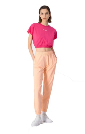 T-Shirt Donna American Classic Cropped fronte rosa